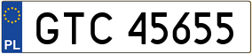 Truck License Plate